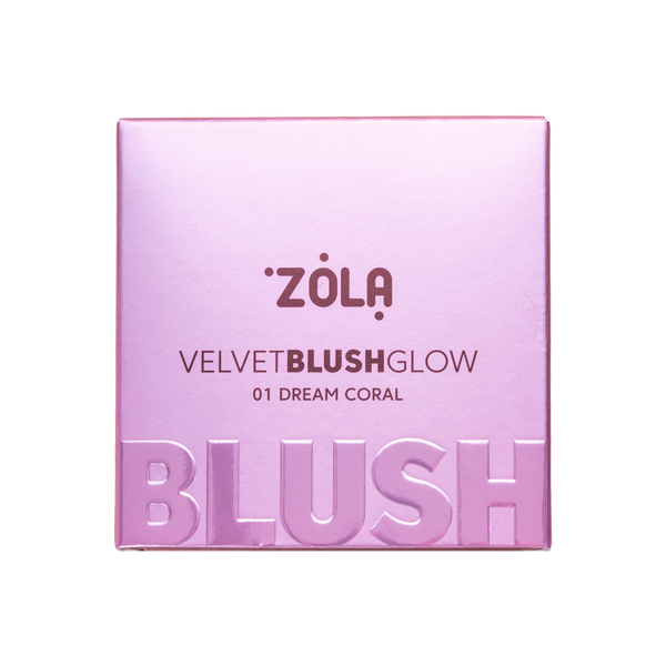 Рум`яна ZOLA Velvet Blush Glow для макіяжу